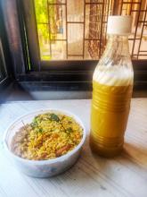 Paneer Biryani + Ganna Juice