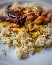 Kadi Pakodi and jeera rice