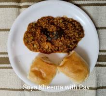 Soya Kheema Pav