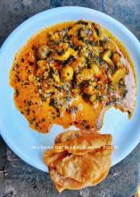 Mushroom Masala + Poori