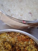 Dum aloo Biryani + Kheer