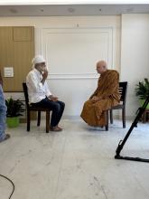 Ajahn Jayasaro with bunty