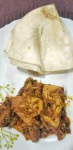Kathal sabzi + Bhakri