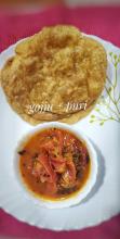 Poori + Tomato Gojju