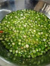 Green chillies in vinegar